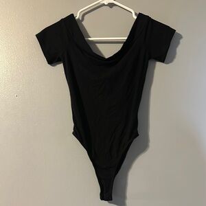 Lulus Elegant Black Bodysuit Size XS